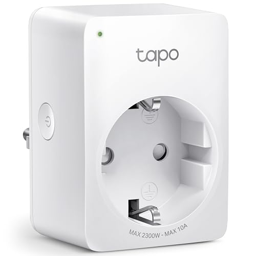 TP-Link Tapo WLAN Smart Steckdose Tapo P100, Smart Home WiFi Steckdose, Alexa Zubehör, funktioniert mit Alexa, Google Home, Tapo App, Sprachsteuerung, Fernzugriff, Kein Hub notwendig, Mini, Weiß