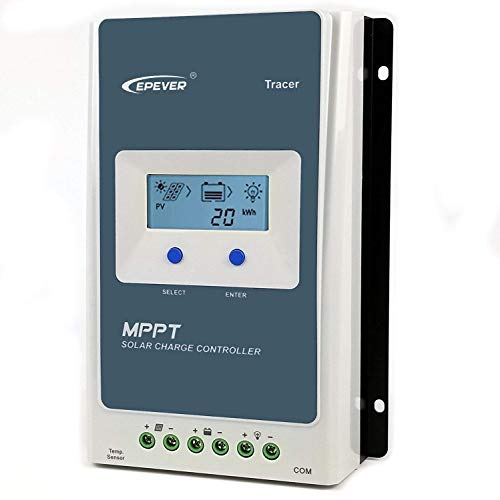 Qaurora 20A MPPT Solarladeregler Solarmodul Solarpanel TracerAN Serie mit 12 V/24 V DC automatisch identifizieren von System Spannung (20 A)